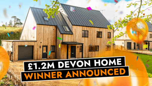 Raymond's £1.2M Devon home winner announcement